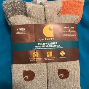 Carhartt Mens Cold Weather Crew Socks Four Pack